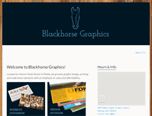 Tablet Screenshot of blackhorsegraphics.com